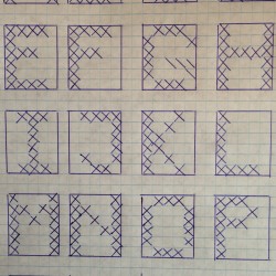 Broderede bogstaver, 5x6 felter - DIY