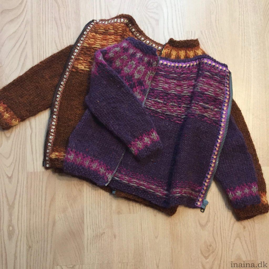Islandssweater med lynlås