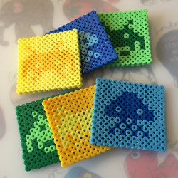 Coaters med space invaders